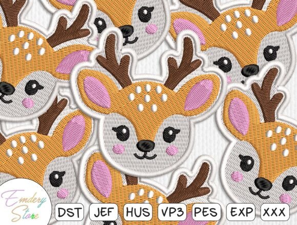 Baby Deer Patch Embroidery File Review for Boutique Sweatshirts