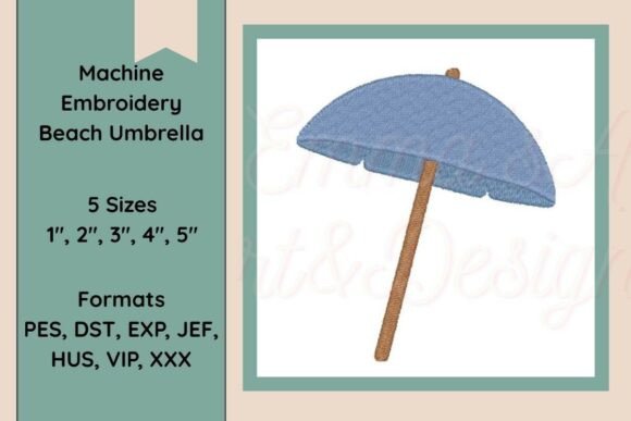 Beach Umbrella Embroidery Design Review