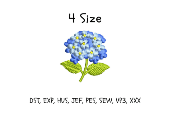 Blue Hydrangea Embroidery Design Review