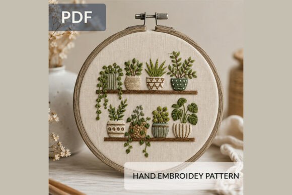 Botanical Shelf Hand Embroidery Pattern Review