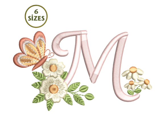 Butterfly Floral M Monogram Embroidery Review