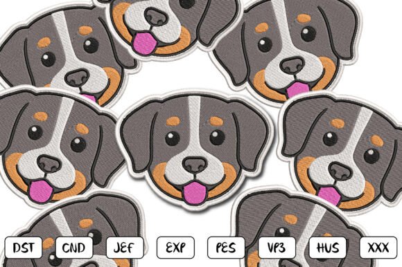 Cute Dog Face Patch Embroidery Design Review