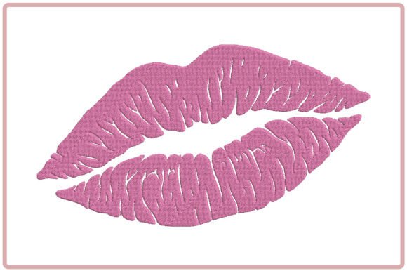 Pink Lips Embroidery Design Review for Boutique Apparel