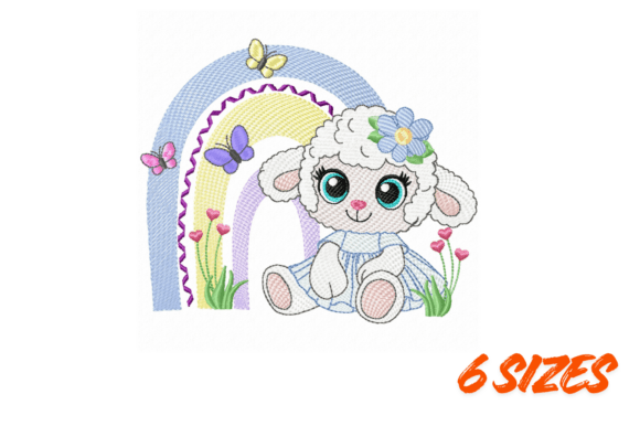 Rainbow Lamb Embroidery Design File Review