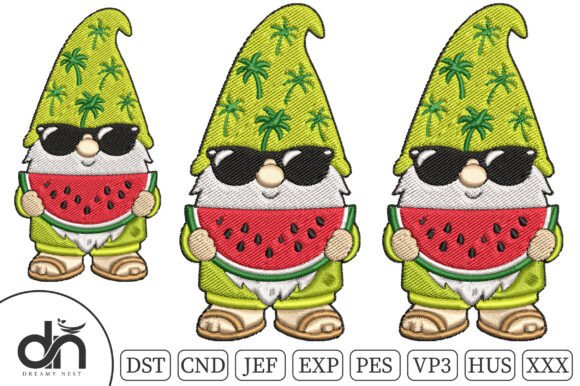 Summer Watermelon Gnome Embroidery Design Review