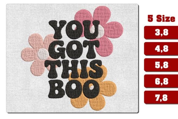 You Got This Boo Flower Embroidery File Review